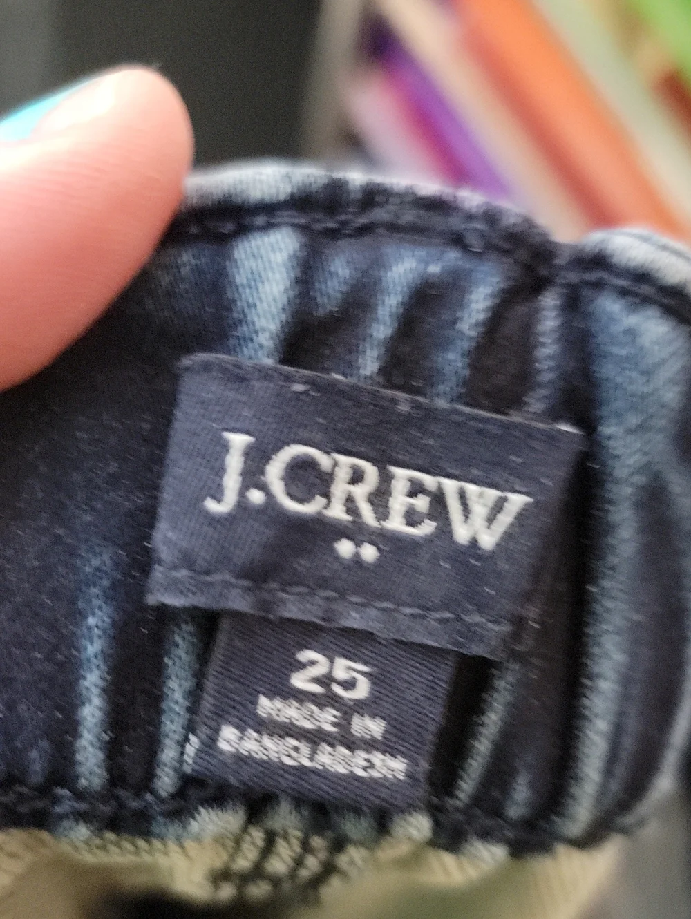 J. Crew Dark Blue Boyfriend Jeans with Elastic Cuffs NWOT